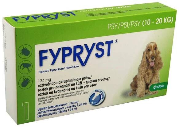 Fypryst Spot-on Dog M sol 1x1,34ml (10-20kg)