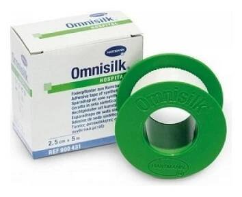 HARTMANN Náplast OMNISIKL bílé hedvábí 2,5 cm x 5 m 1 ks