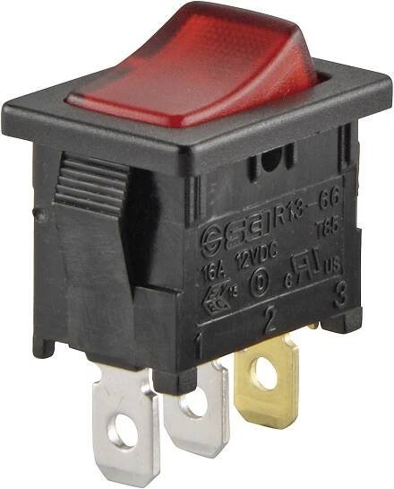 TRU COMPONENTS 1587505 kolébkový spínač TC-R13-66B-02 LED 12V/DC 12 V/DC 16 A 1x vyp/zap s aretací 1 ks