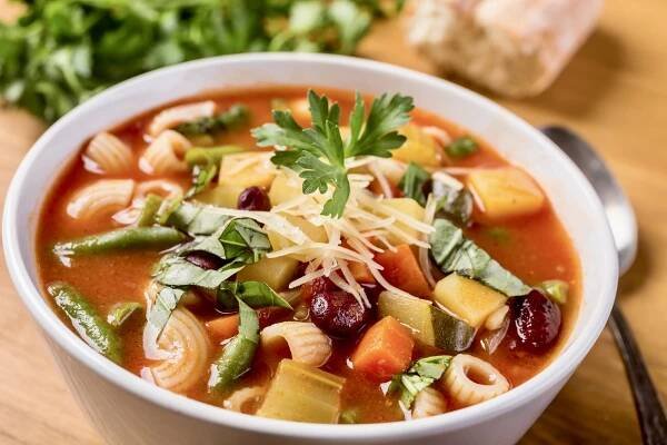 Savory Summer Minestrone - Andrea Beaman