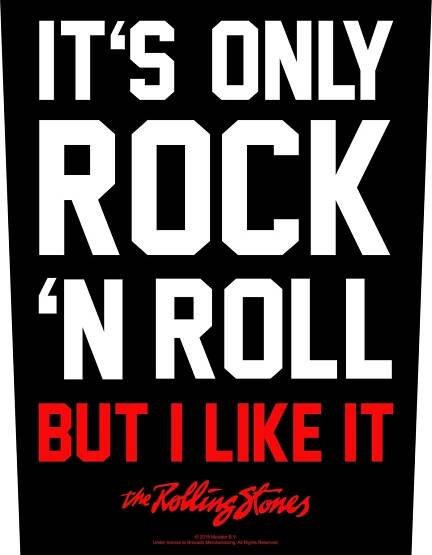 Rolling Stones nášivka na záda 30x27x36 cm, It's Only Rock N' Roll | Musicwear - Trička, mikiny