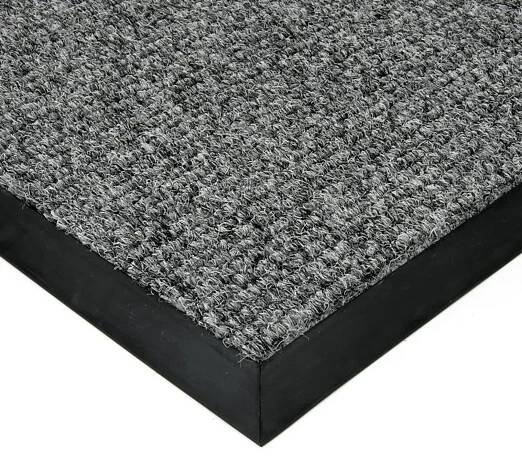 Šedá textilní zátěžová čistící rohož Catrine - 80 x 100 x 1,35 cm - zvětšit obrázek