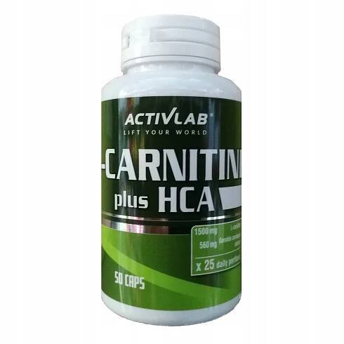 ACTIVLAB L-karnitin HCA Plus 50 kapslí Spalovač tuků Energie Hubnutí Značka Activlab