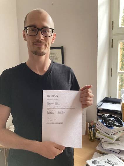 Absolvent ČAG Lukáš Mareš studentem na University of Cambridge – ČAG – gymnázium a základní škola