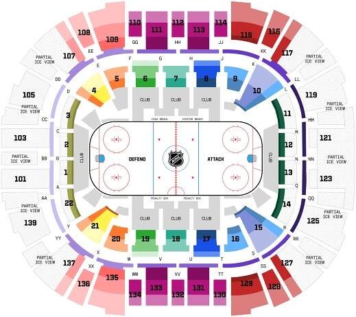 Seating Maps – Delta Center