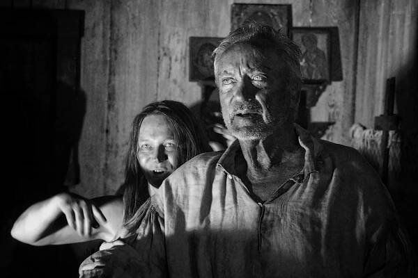 Michaela Doležalová, Udo Kier - Nabarvené ptáče - Z natáčení