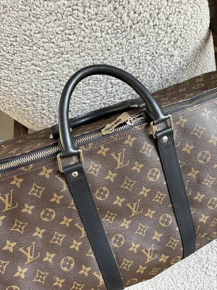 LOUIS VUITTON Keepall 55 Monogram Macassar - Obrázek 3