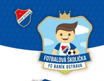 FC Baník Ostrava – ilustrované logo fotbalové školičky, vstupenky / OOO grafické studio