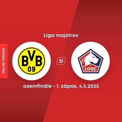 Liga majstrov: Borussia Dortmund na domácej pôde len remizovala s Lille