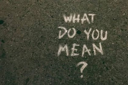 What do you mean question mark written on asphalt with chalk