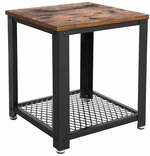VASAGLE Vintage End, 2-Tier Side Table