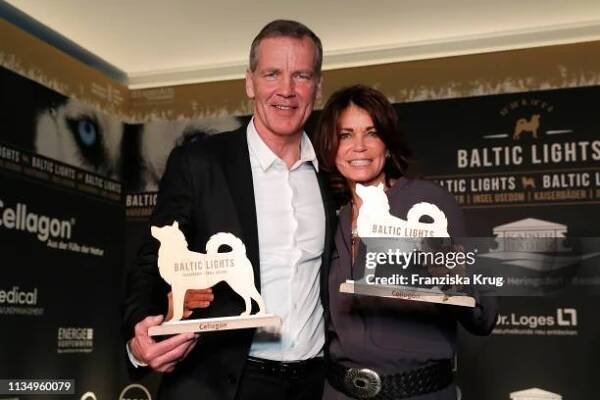 March 09: Henry Maske and Gerit Kling during the "Baltic Lights" gala night event on March 9, 2019 in Heringsdorf, Germany. The annual charity event...