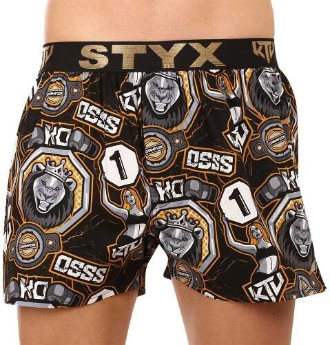 E-shop Pánské trenky Styx art / KTV sportovní guma - černá guma