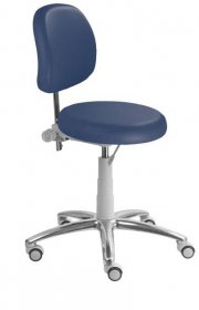 LZ 55 G - N židle laboratorní, výška sezení 47-60 cm, SILVERTEX - koženka modrá 30512