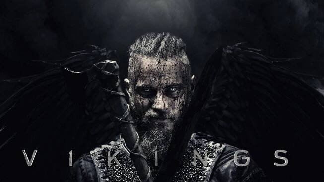Ragnar Lothbrok 4K Vikings Title Bloody Face Wallpaper
