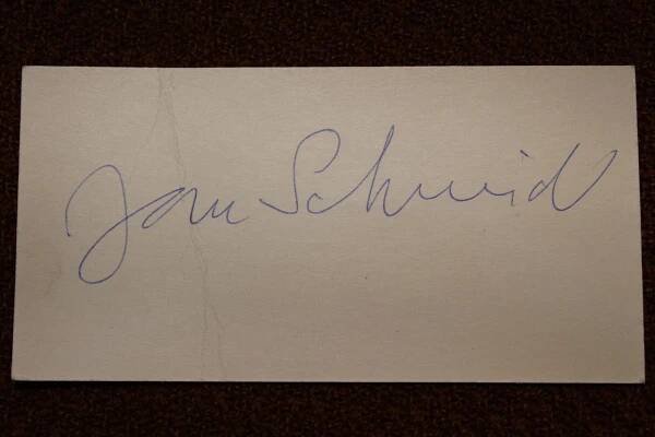 Jan SCHMIDT, herec, režisér, autogram, podpis