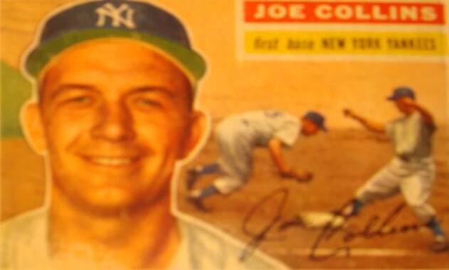 Original Baseball Card 1956 NY Yankee OF Joe Collins