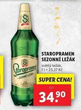 Lidl Pivo staropramen nabídka
