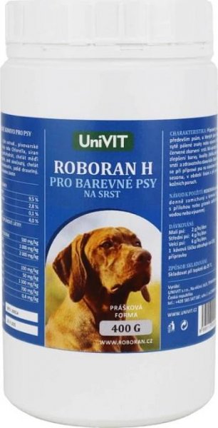 Univit Roboran H pro barevné psy 400 g
