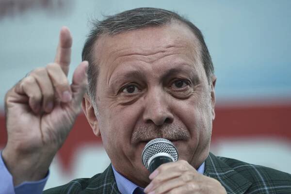 Foto: Turecký prezident Recep Tayyip Erdogan počas posledného mítingu pred...