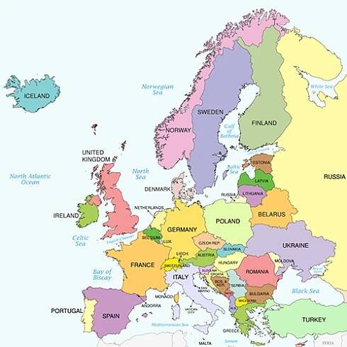 europe map
