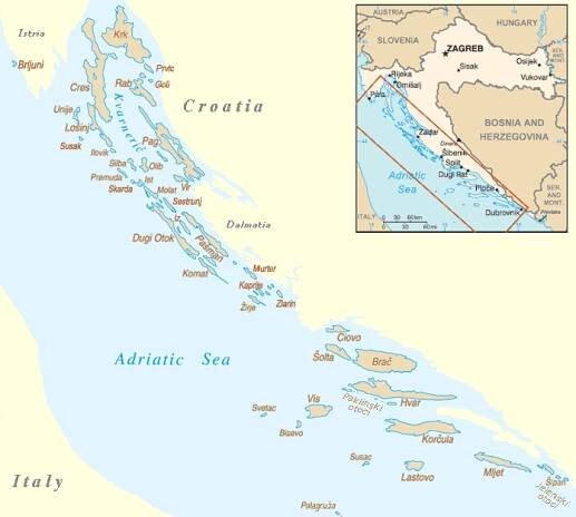 Seznam ostrovů Chorvatska