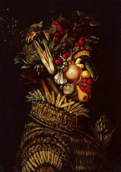 Léto (olej na plátně) od Giuseppe Arcimboldo