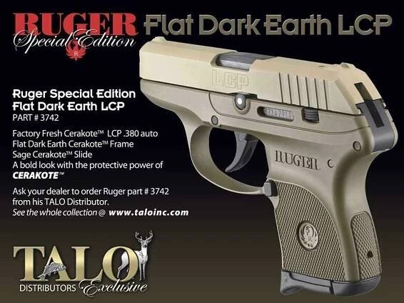 Ruger LCP FDE & Sage - Talo Distributors