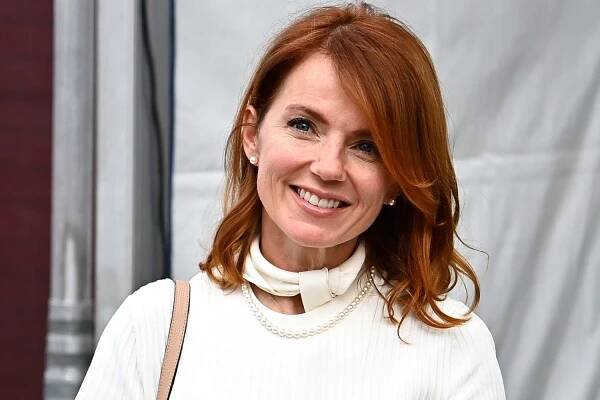Geri Horner walks in the Paddock before the F1 Grand Prix of USA at Circuit of The Americas on October 24, 2021 in Austin, Texas.