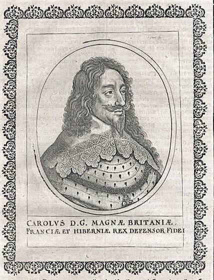Karel I., Merian,  mědiryt 17 stol - Stará a dekorativní grafika