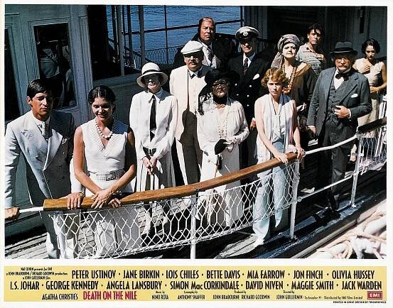 Simon MacCorkindale, Lois Chiles, Maggie Smith, Peter Ustinov, Bette Davis, Mia Farrow, Jack Warden, George Kennedy, David Niven, Angela Lansbury, Olivia Hussey - Vražda na Nilu - Fotosky