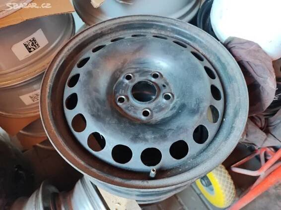 Orig. plech. disky VW 16 ET42 6,5J 5x112 R16 R - Traplice - Bazar