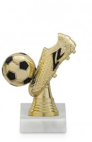 Figurka fotbal zlato černá, 12cm, včetně podstavce