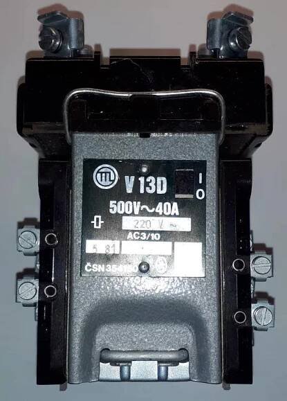 Elektromagnetický stykač V13D 220V 50Hz 40A - Stavebniny