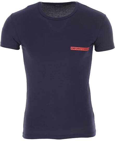 EMPORIO ARMANI pánské tmavě modré tričko | sixty.cz