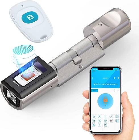 Welock Fingerprint Electronic Smart Door Lock Cylinder with Remote Control SBR - WELOCK