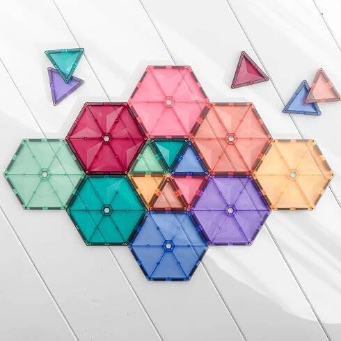 Connetix Tiles - Velká magnetická stavebnice PASTEL 202 ks