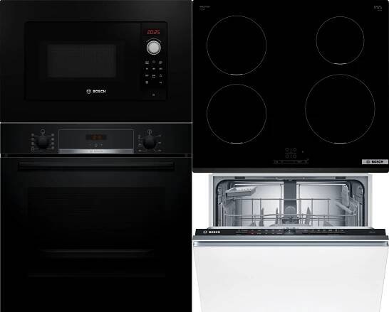 Sada BOSCH HBA534EB3 + BFL623MB3 + PIE631BB5E + SMV2ITX09E