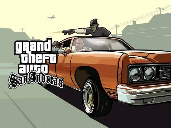 GTA SA 4K Orange Car Wallpaper