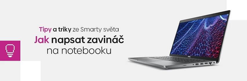 Jak napsat zavináč na notebooku - Smarty.cz