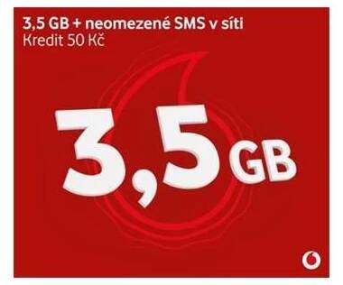 Vodafone datová karta - 3,5 GB dat - Vodafone2