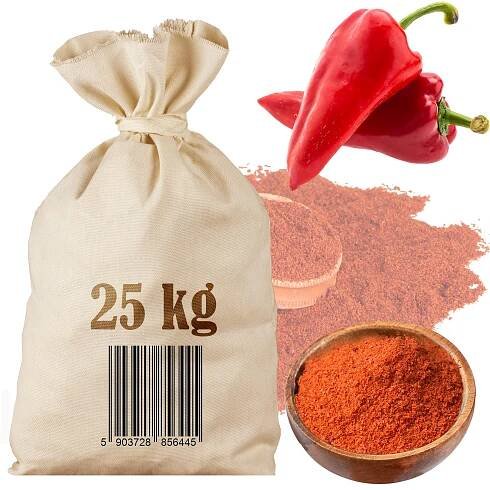 Pepř CAYENNE 25kg KAJENSKÝ mletý OSTRÝ sáček