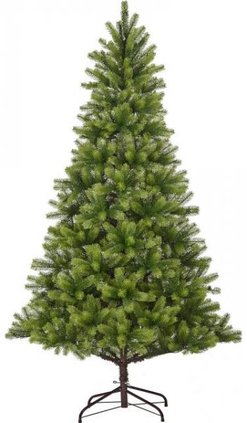 VLC Umělý vánoční stromek jedle NAGANO zelená, 160xLED, 922xvětev, pr. 108x180cm
