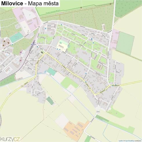 Milovice - mapy | Kurzy.cz