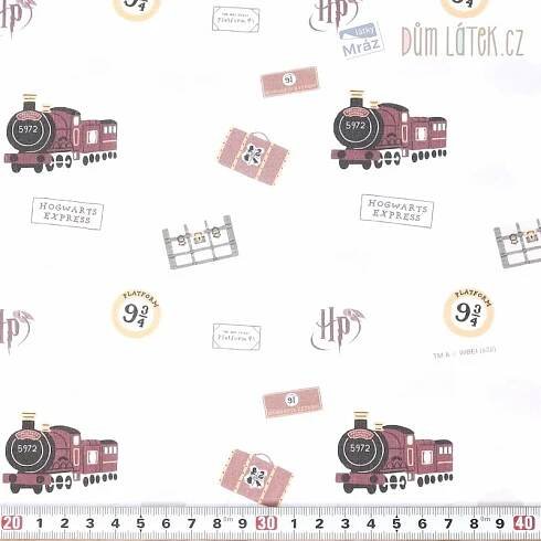 Bavlna vzor Harry Potter, digitální tisk | DůmLátek.cz - látky, metráž, galanterie
