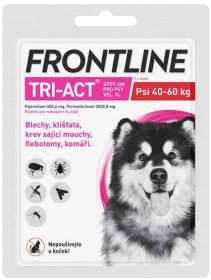 Frontline Tri-Act psi 40-60kg spot-on pipeta 1x6ml - skladem