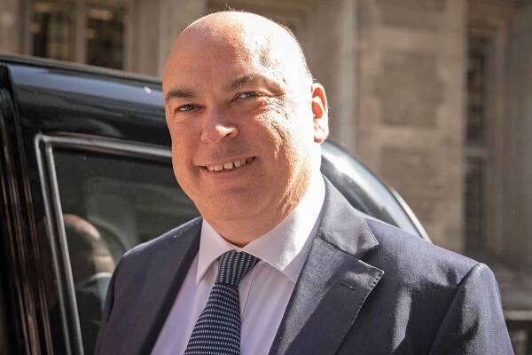 Mike Lynch, former chief executive officer of Autonomy Corp departs the Rolls Building on June 27, 2019