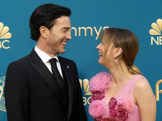 Kaley Cuoco and Tom Pelphrey Made Their Red Carpet Debut at the 2022 Emmys—See Pics