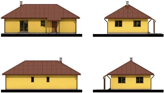 Projekty rodinných domů - typové projekty - PROZI