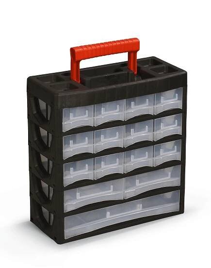 WERKZEUGBOX  - Rot/Schwarz, Design, Kunststoff (31,5/14,0/32,5cm)